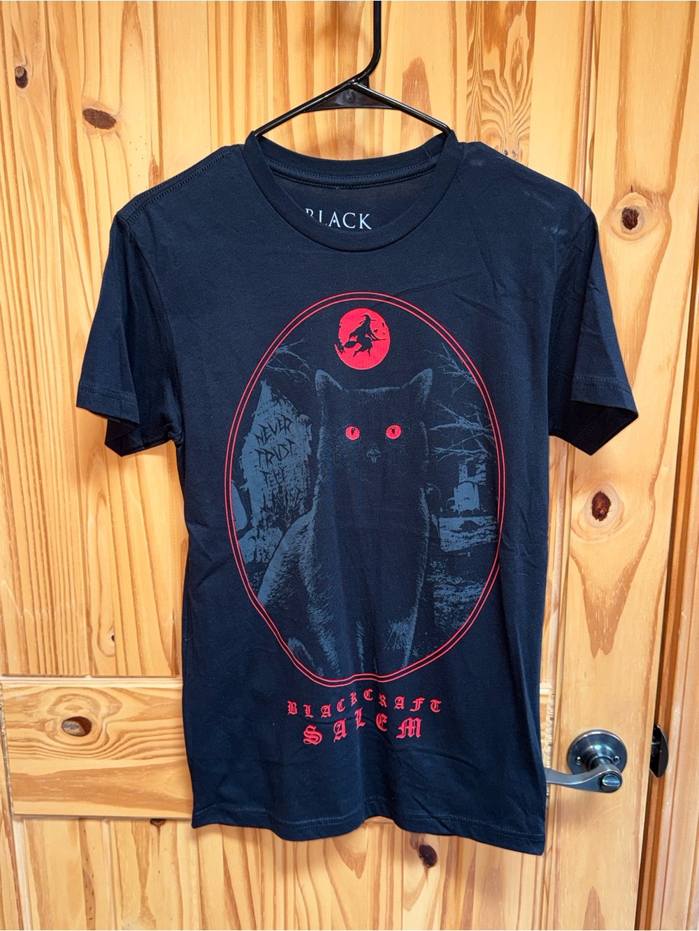 Blackcraft Salem Graphic Tee - Black with Red Design